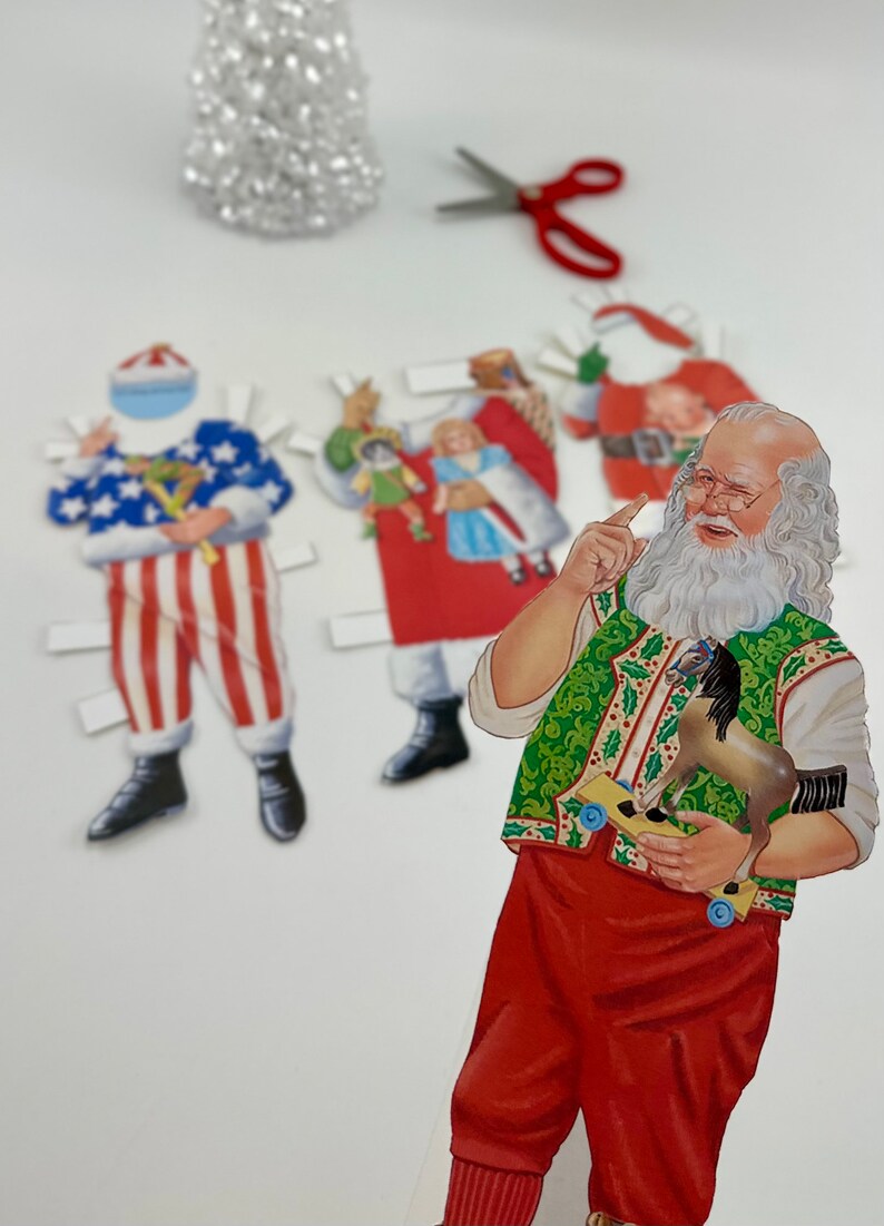 Santa Claus Paper Doll – Christmas DIY Craft (instant Download) - Etsy