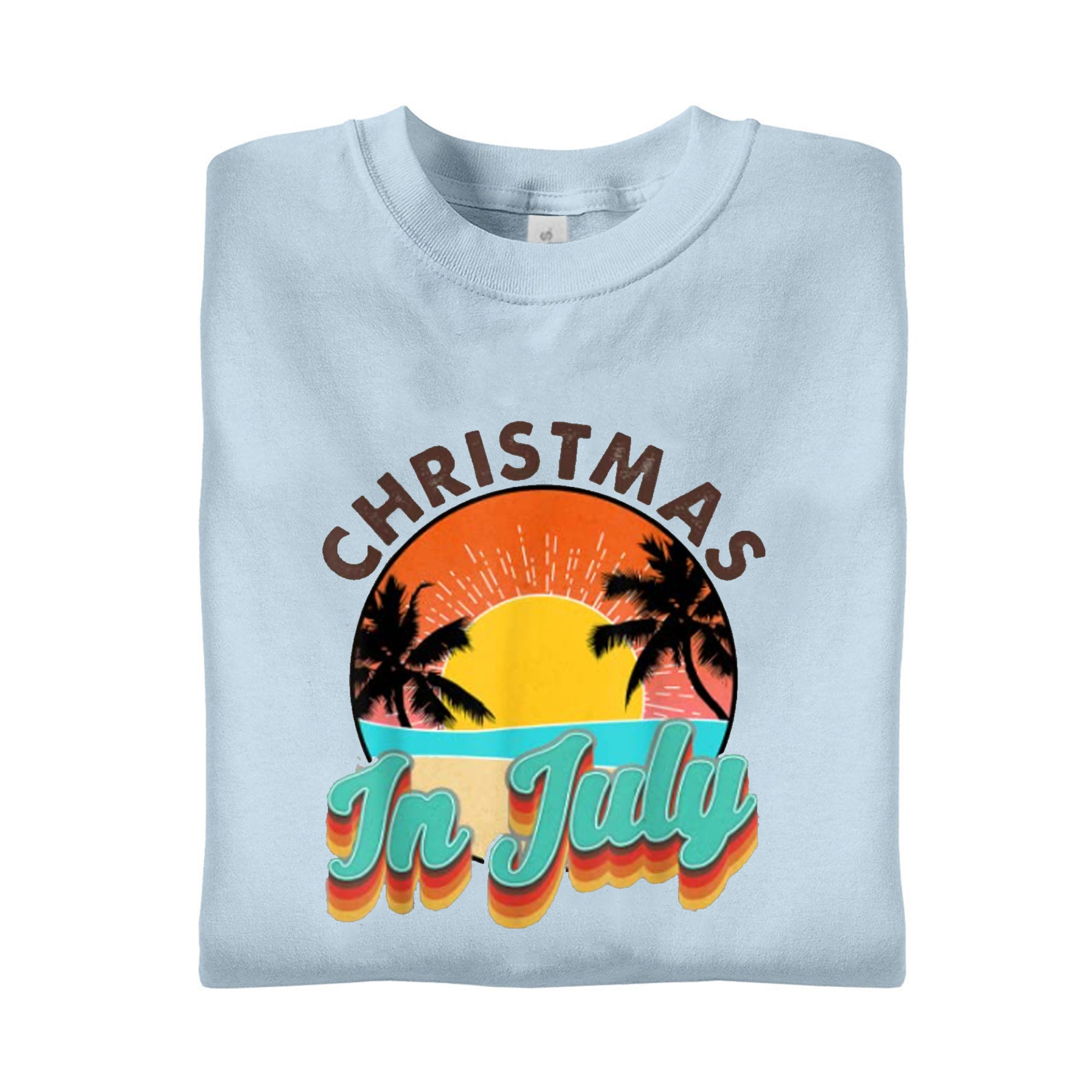 Summer Christmas In July TShirt Etsy
