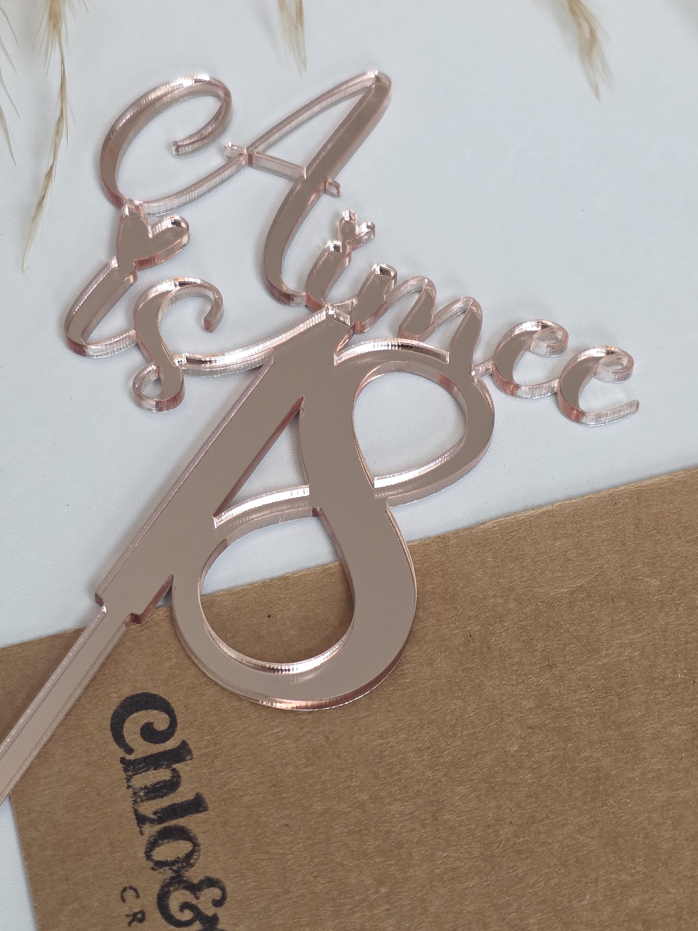 Acrylic 18th Birthday Cake Topper, Rose Gold Cake Topper Decorations ...