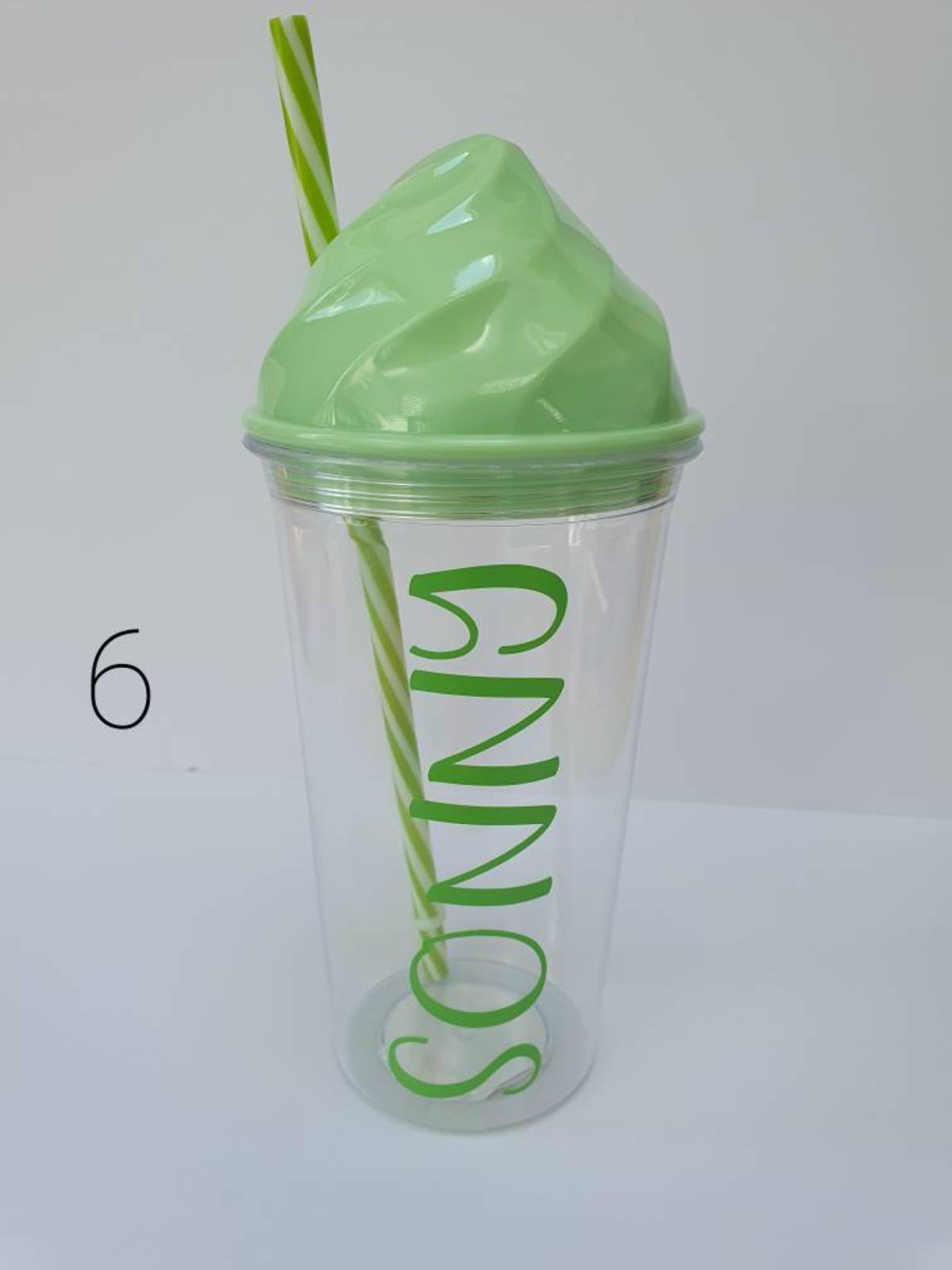 Personalised ice cream shaped tumbler Large reusable cup for Etsy