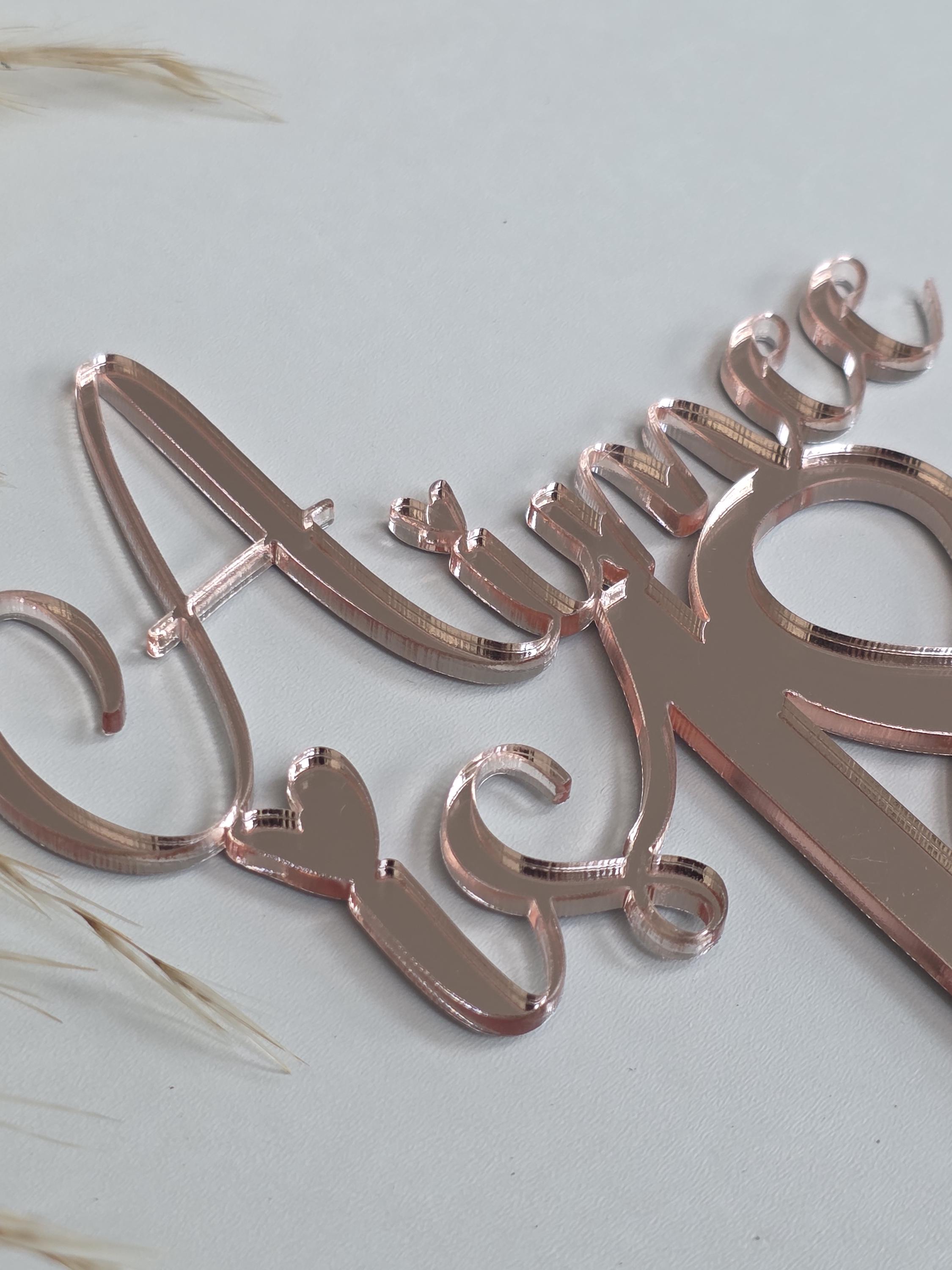 Acrylic 18th Birthday Cake Topper, Rose Gold Cake Topper Decorations ...