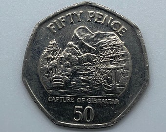 2005 Capture of Gibraltar 50p Fifty Pence - Circulated