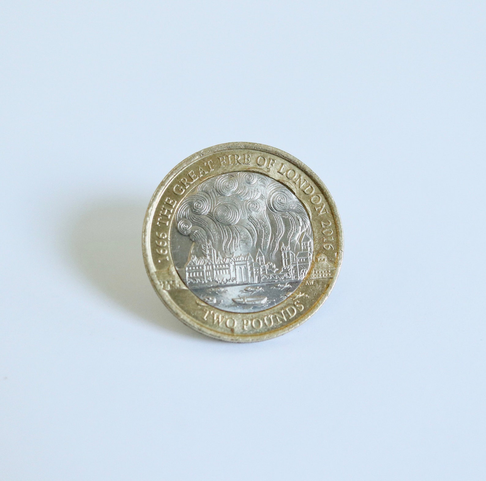 2016 the Great Fire of London 2 Pound Coin Circulated Two Etsy UK