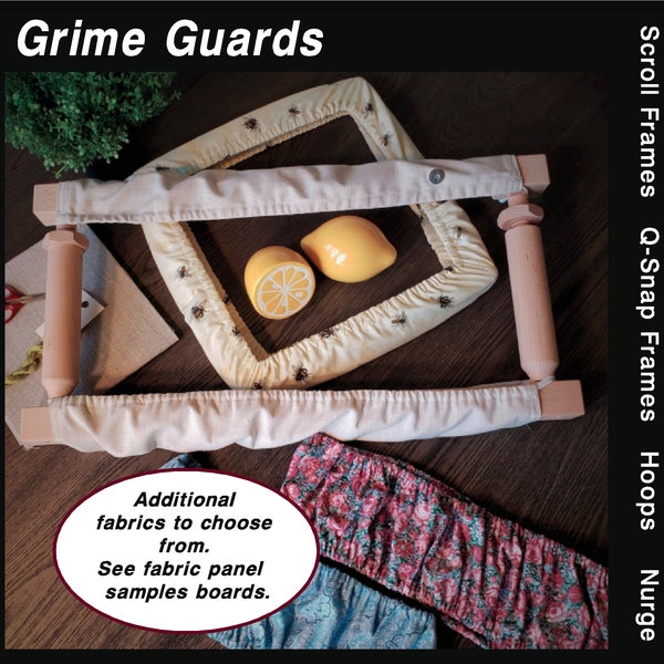 Cross Stitch Grime Guards  for Scroll Frames -  Q Snaps  - Nurge - Hoops - Embroidery Grime Guard - Needlework Grime Guard