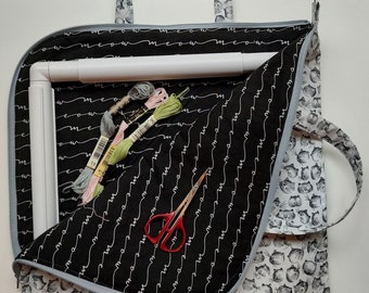 Bolsa para proyectos de marcos Q-Snap y Scroll - Bolsa para proyectos de punto de cruz - Bolsa para proyectos Q-Snap - Bolsa para proyectos de marcos Scroll