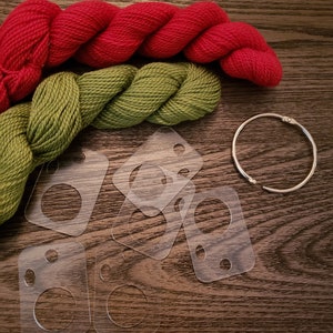 Acrylic Thread Drops - Acrylic Bobbins - Cross Stitch Tread Bobbins - Floss Bobbins - Needlepoint Yarn Bobbins