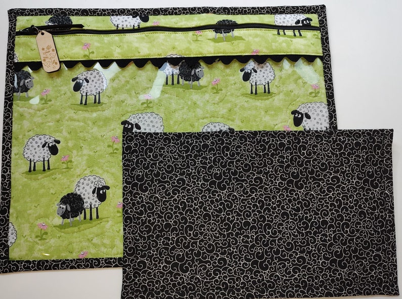 Cross Stitch Project Bag With Vinyl Front Project Bag for Etsy