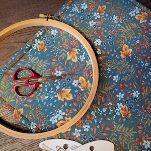 Cross Stitch Project Bag - Project Bag for Cross Stitch - Project bag organizer - Vinyl Front Cross Stitch Organization Bag