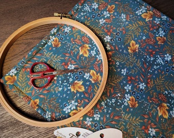 Cross Stitch Project Bag - Project Bag for Cross Stitch - Project bag organizer - Vinyl Front Cross Stitch Organization Bag