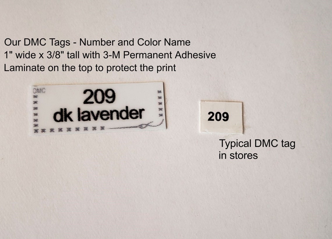 Floss Color Number LabelsDMC Weeks Dye Works Classic Color Etsy