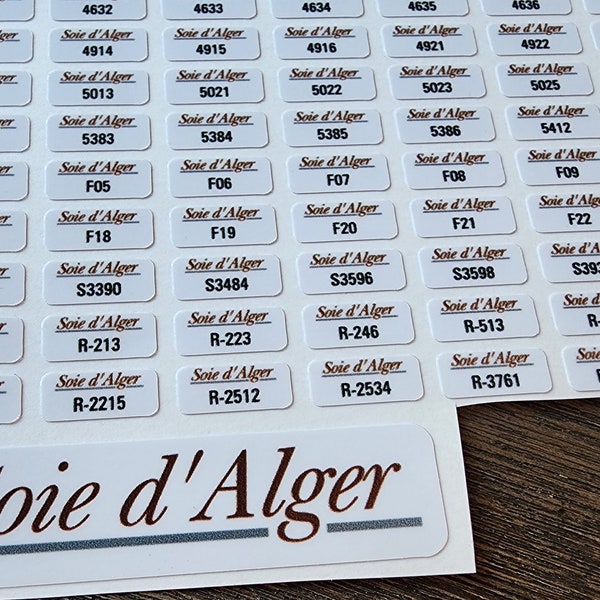 Soie d' Alger Floss Labels