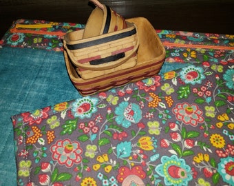 Bolsa para Projetos de Ponto Cruz - Bolsa para Projetos com Frente de Vinil - Bolsa para Projetos de Bordado - Bolsa para Projetos de Bordado - Costura - Tapeçaria - Ponta de Agulha - Costura