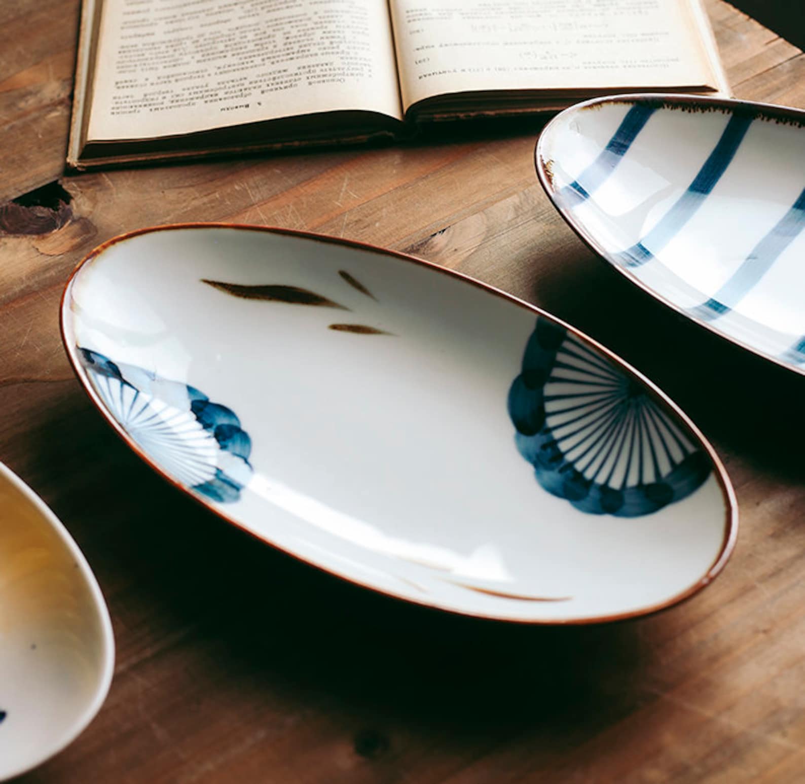 11'' Japanese Ceramic Plate Sushi Plate Japanese Etsy