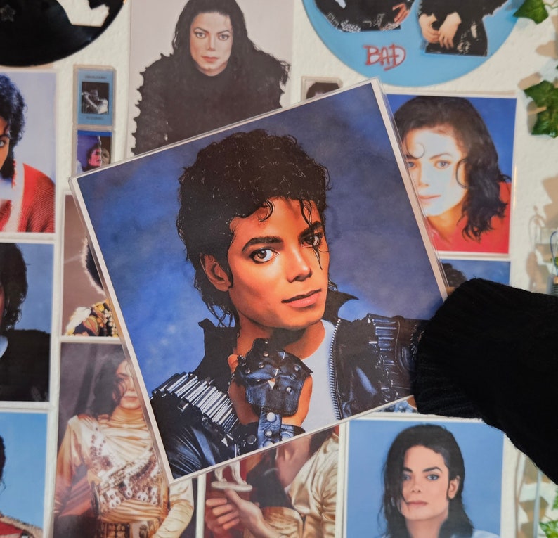 Michael Jackson HQ Portrait Posters. Michael Jackson. Moonwalkers. King of Pop. King of Pop. Bad Era