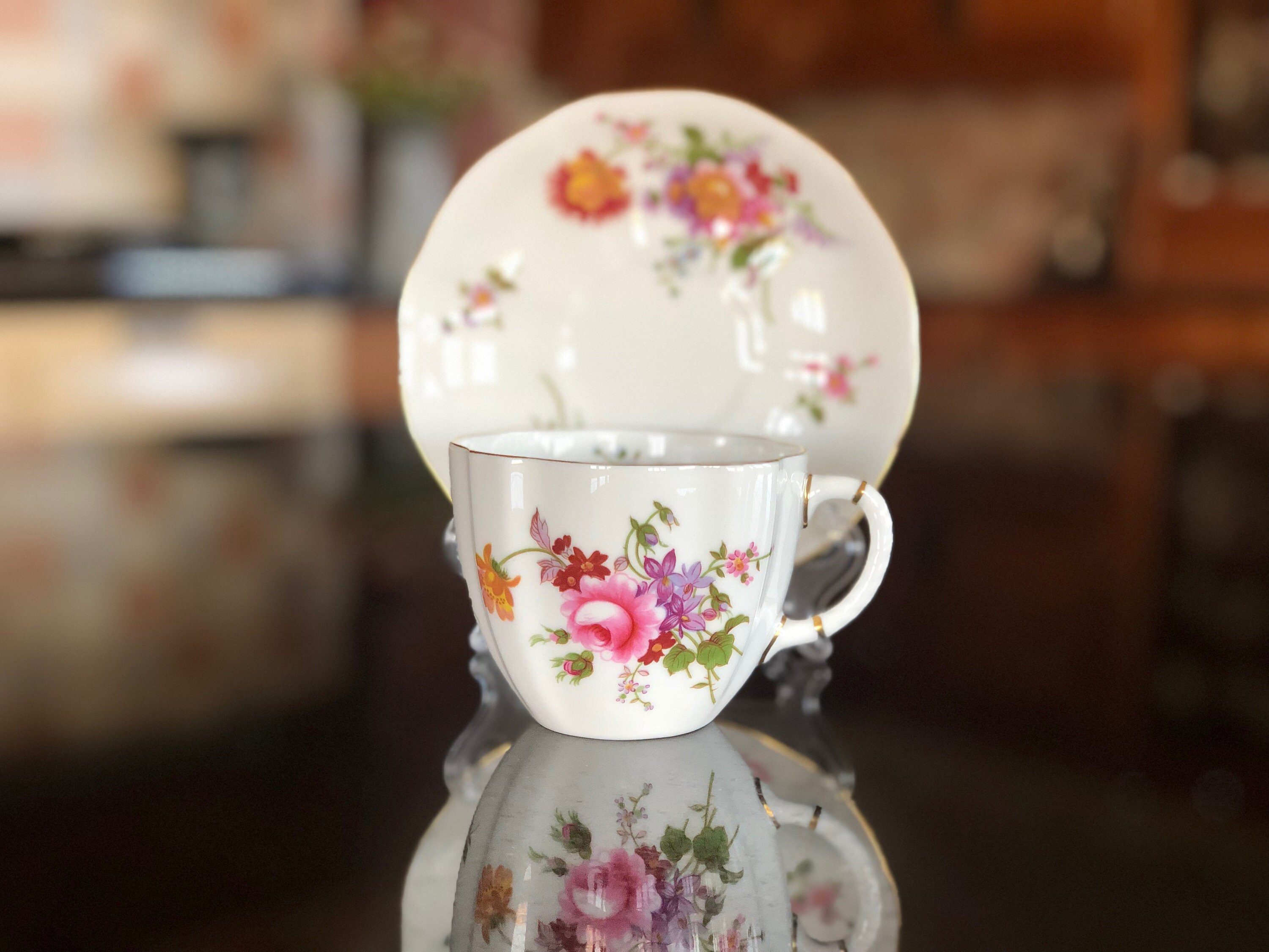 Vintage Royal Crown Derby - Derby Posies Cup and Saucer - Etsy