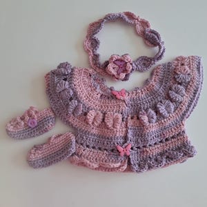 Doll set, jacket, shoes, hairband, doll clothes, gift,