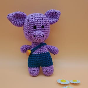 Amigurumi, pig, crochet figure, soft toy, baby toy, children&#39;s toy, cuddly toy