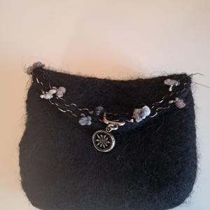 Apron bag, small, dirndl bag, felted, handmade, handbag