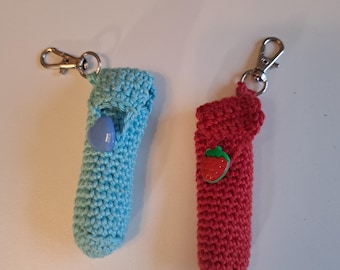 Amigurumi, lip balm bag, pendant,