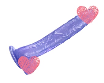 Large Dildo Sex Toy Realistic 12 Inches Blue Strap On Jelly Soft Discreet Packaging