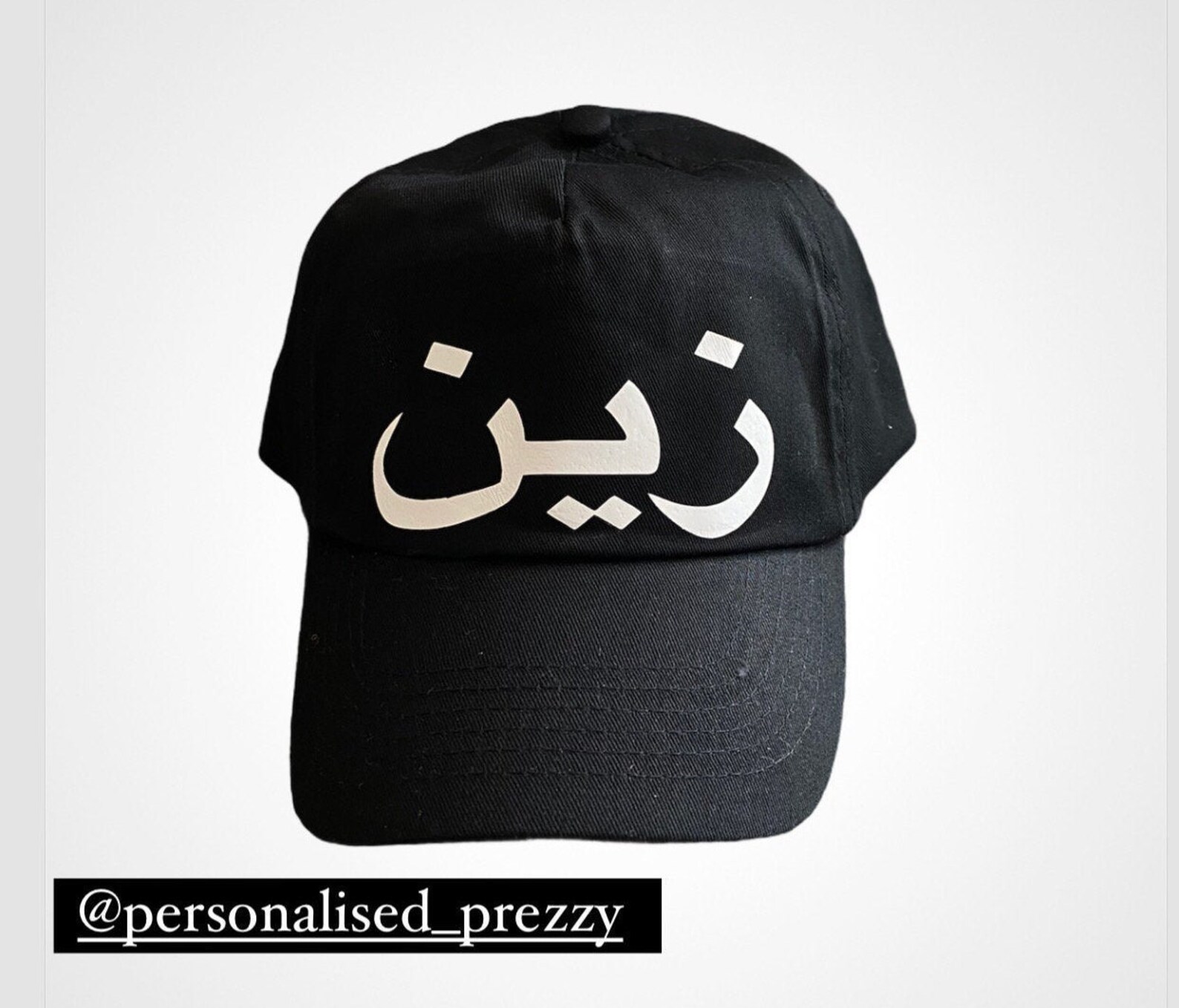 Personalised Arabic Cap customised name cap Etsy