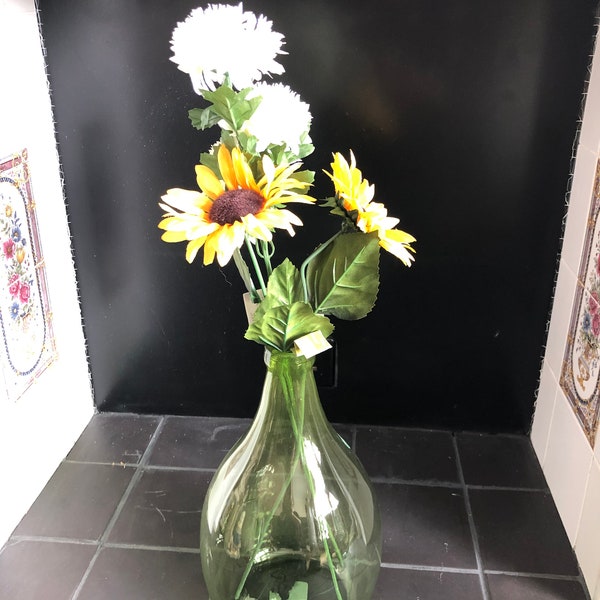 Smoked Glass Vase Etsy UK