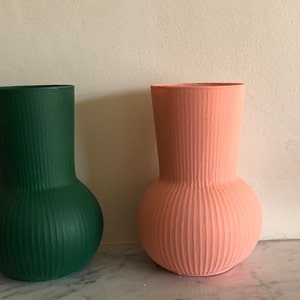 Grün Strukturierte Blumenvase , Grün, Pfirsich , Wohnkultur ,