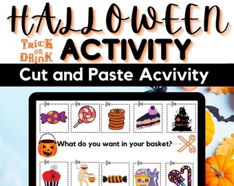 FUN Halloween Activity - Fall Activities - Halloween Activities - Art and Crafts - Trick or Treat  - Educational Activities - PNG - PDF