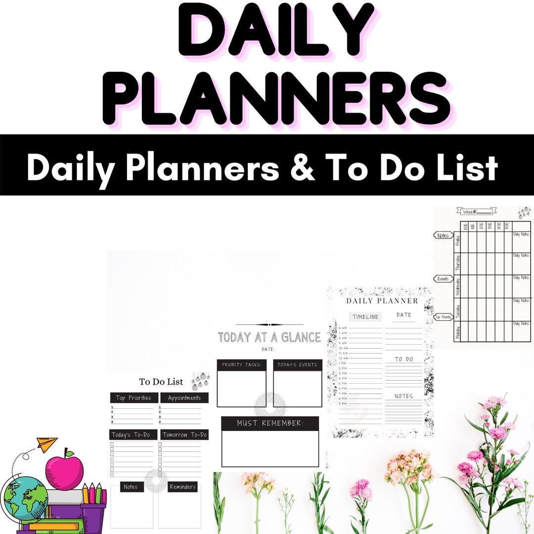 Daily Planner Teacher Planner to Do List Back to School to Do List