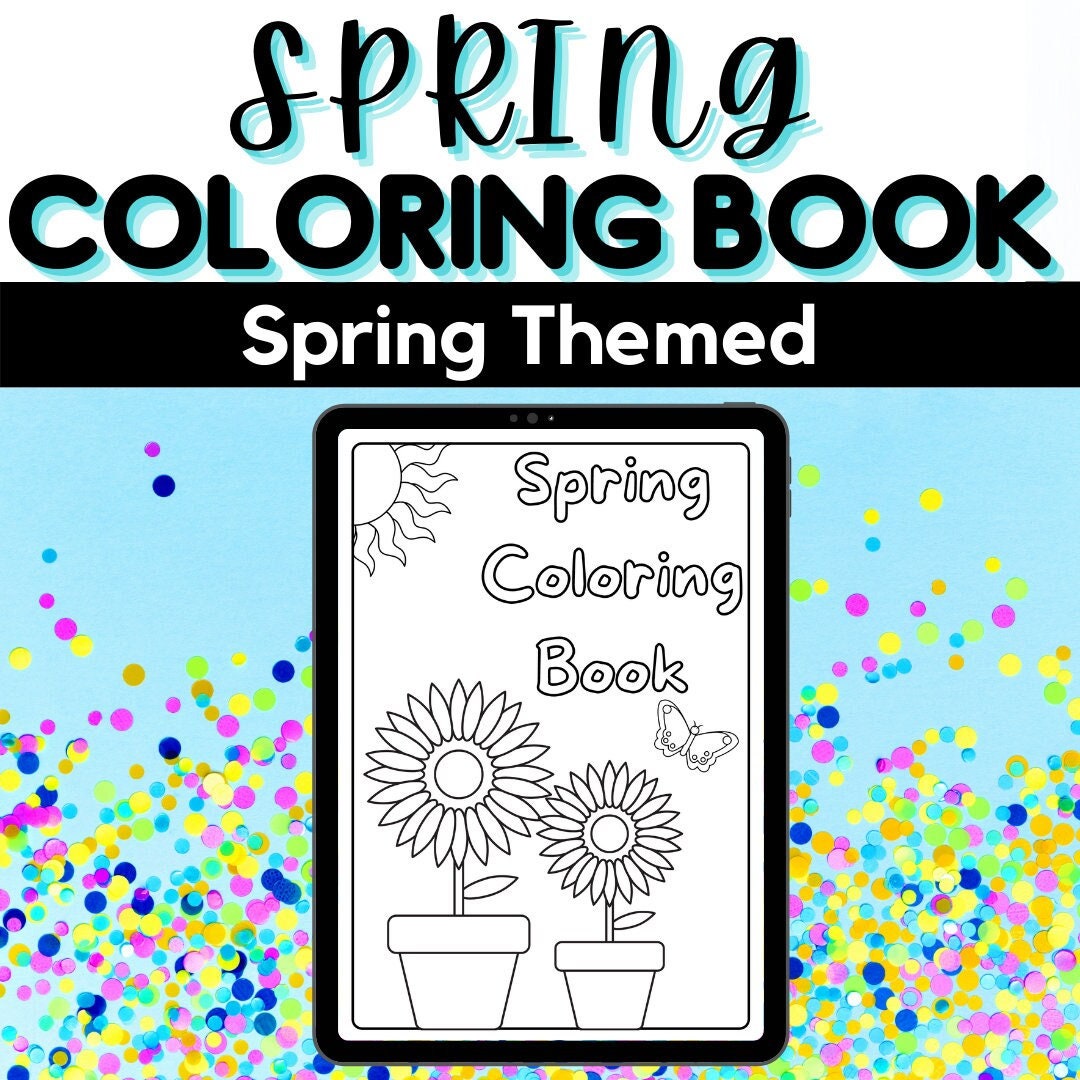 Spring Break Coloring Page