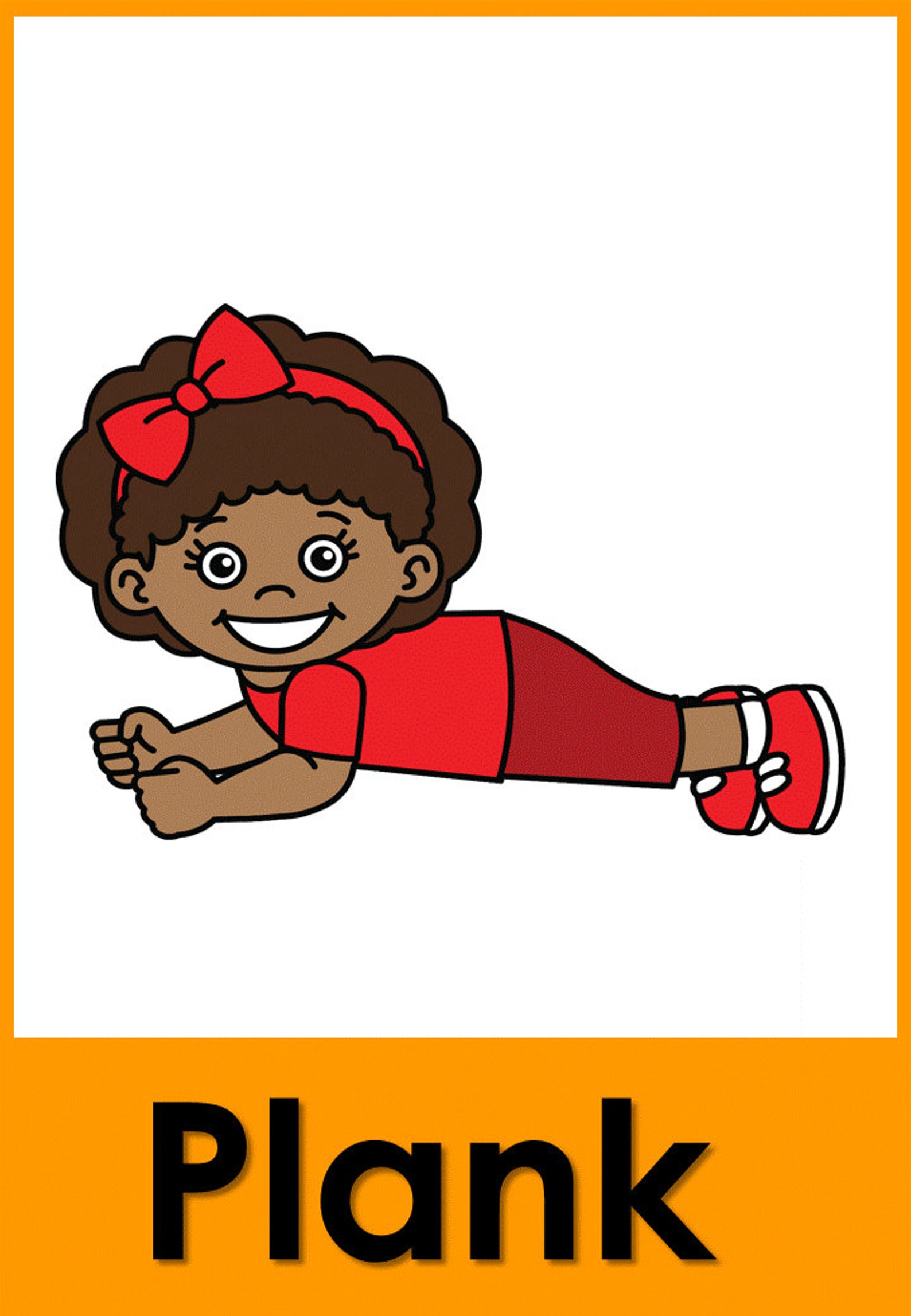 Physical Education Fitness Flashcards Action Cards Etsy UK