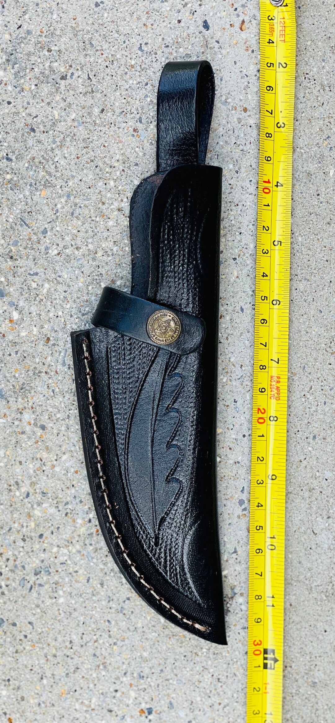 Hand Engraved Leather Sheath for Fixed Blade Knife Etsy