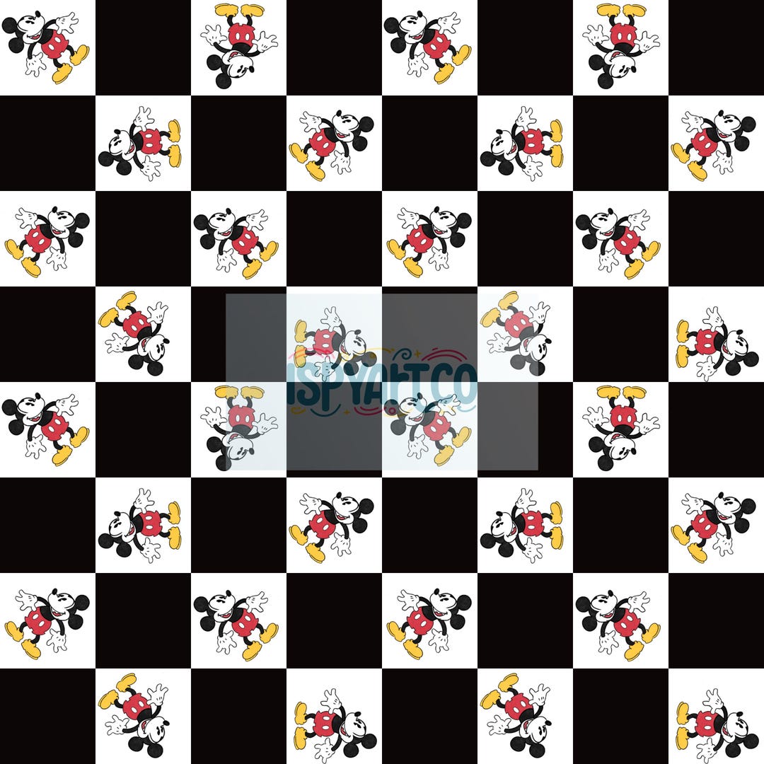 Sewing Pattern Mickey Mickey Mouse Seamless Pattern Instant Download PNG Cute Seamless File ...