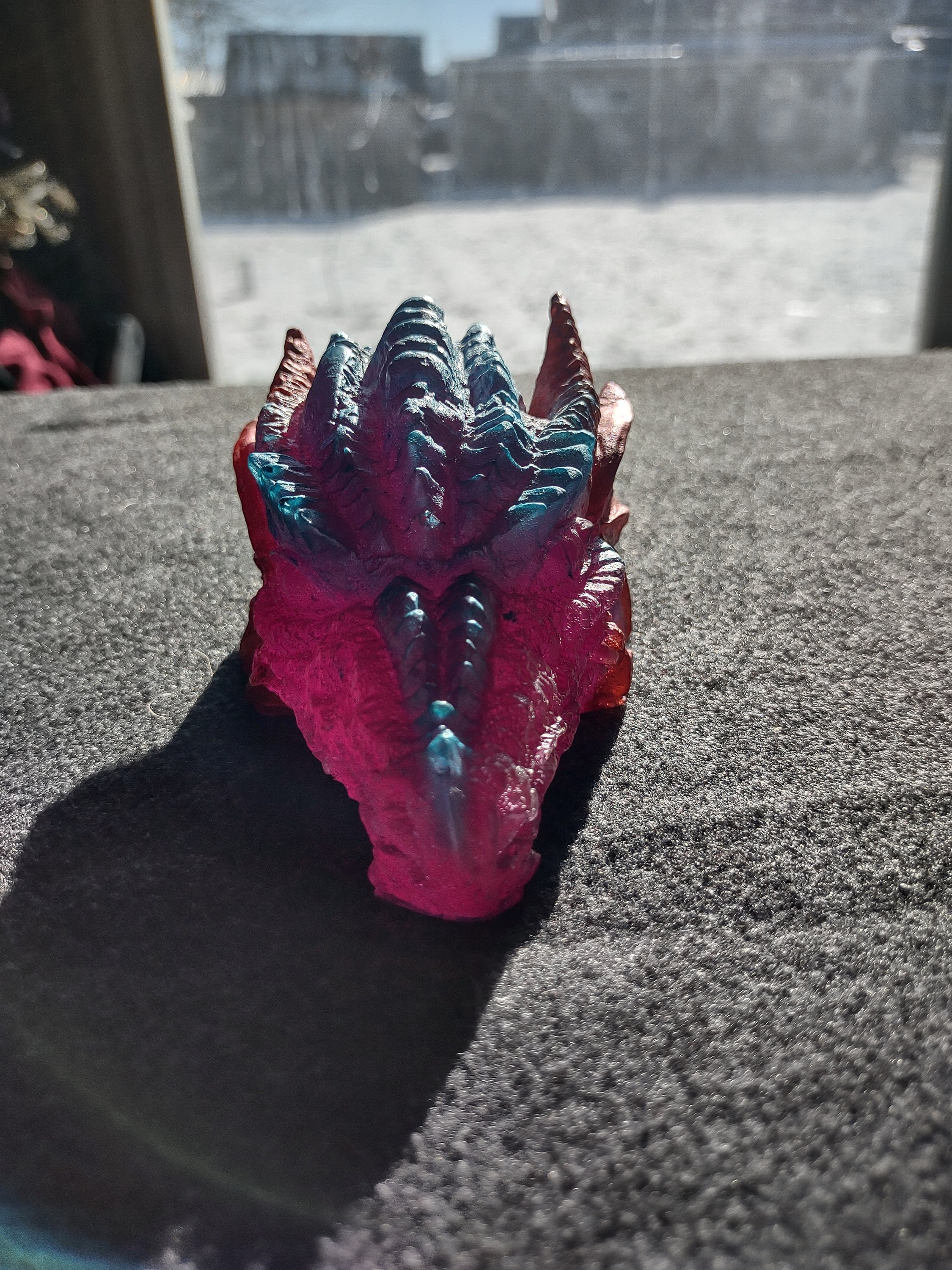 Resin Dragon Head Etsy