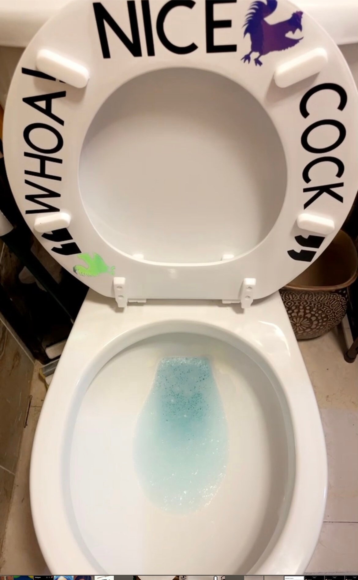 Custom toilet seat decal Etsy