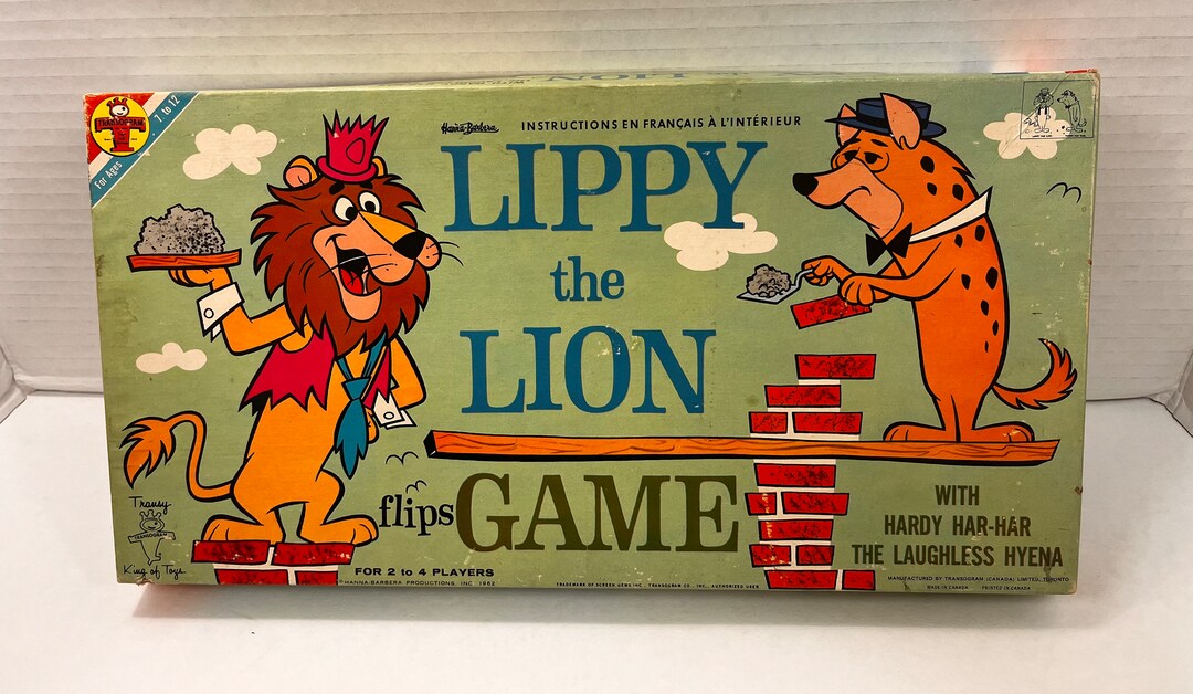 1962 Lippy the Lion Board Game Etsy