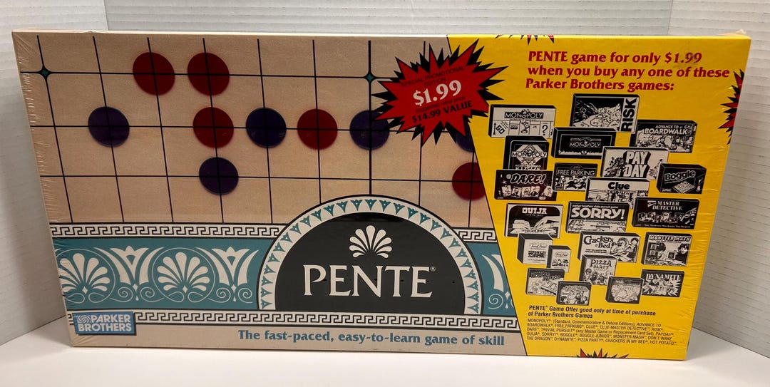 1989 Parker Brothers Pente Board Game Factory Sealed! - Etsy