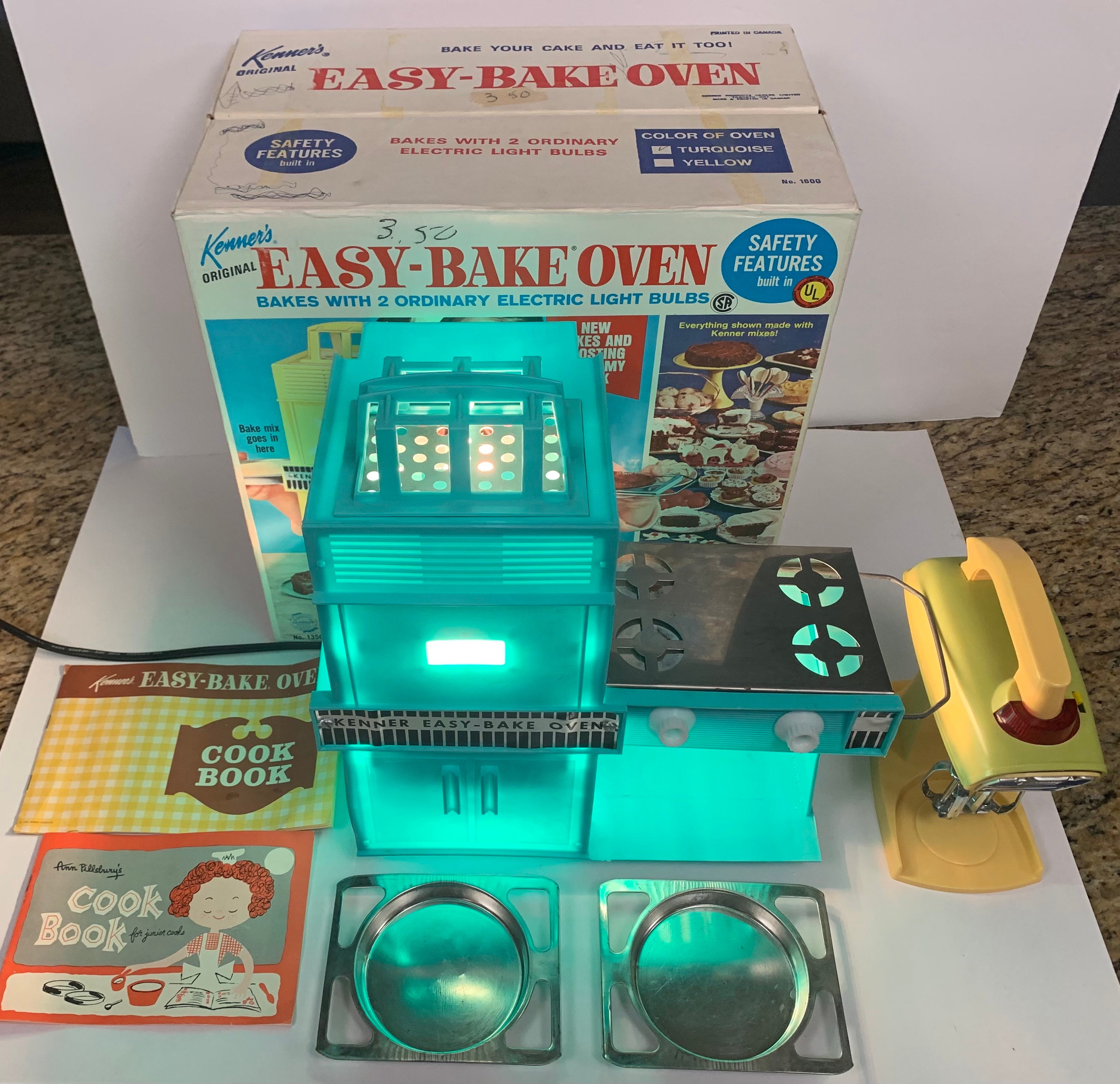 Original Working 1964 Easy Bake Oven with Mixer Etsy