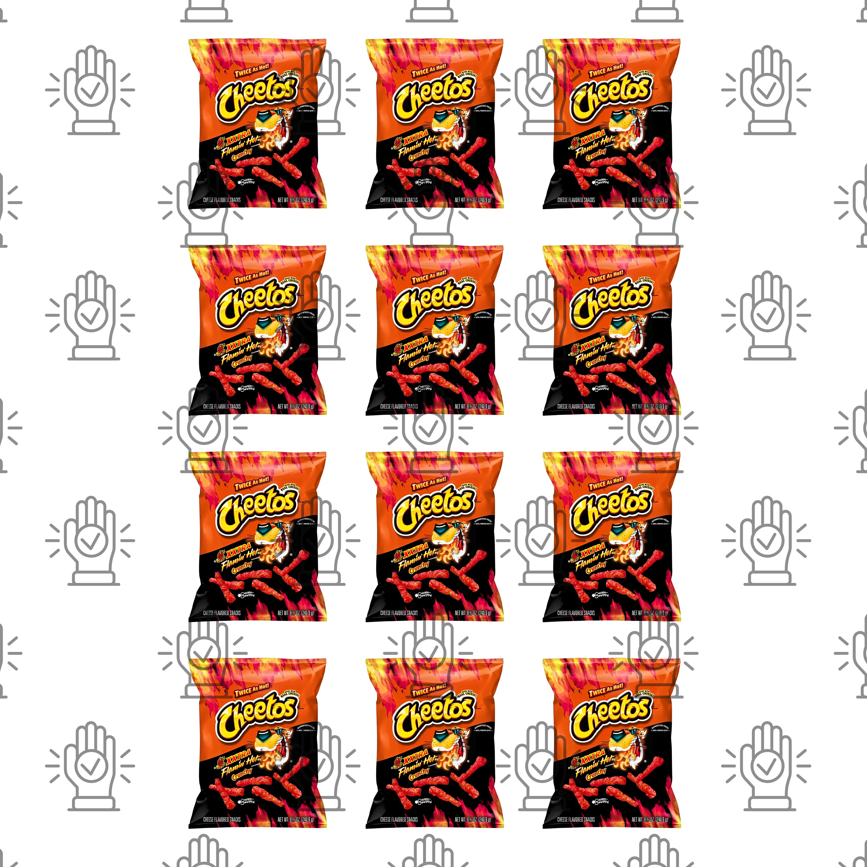 A5 Art Print Cheetos Flamin Hot Junk Food Packaging 