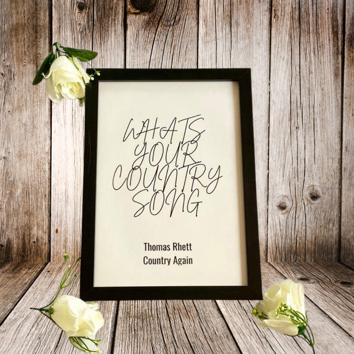 Custom Lyric Print Custom Wall Art Personalized Song Lyric Custom Text
