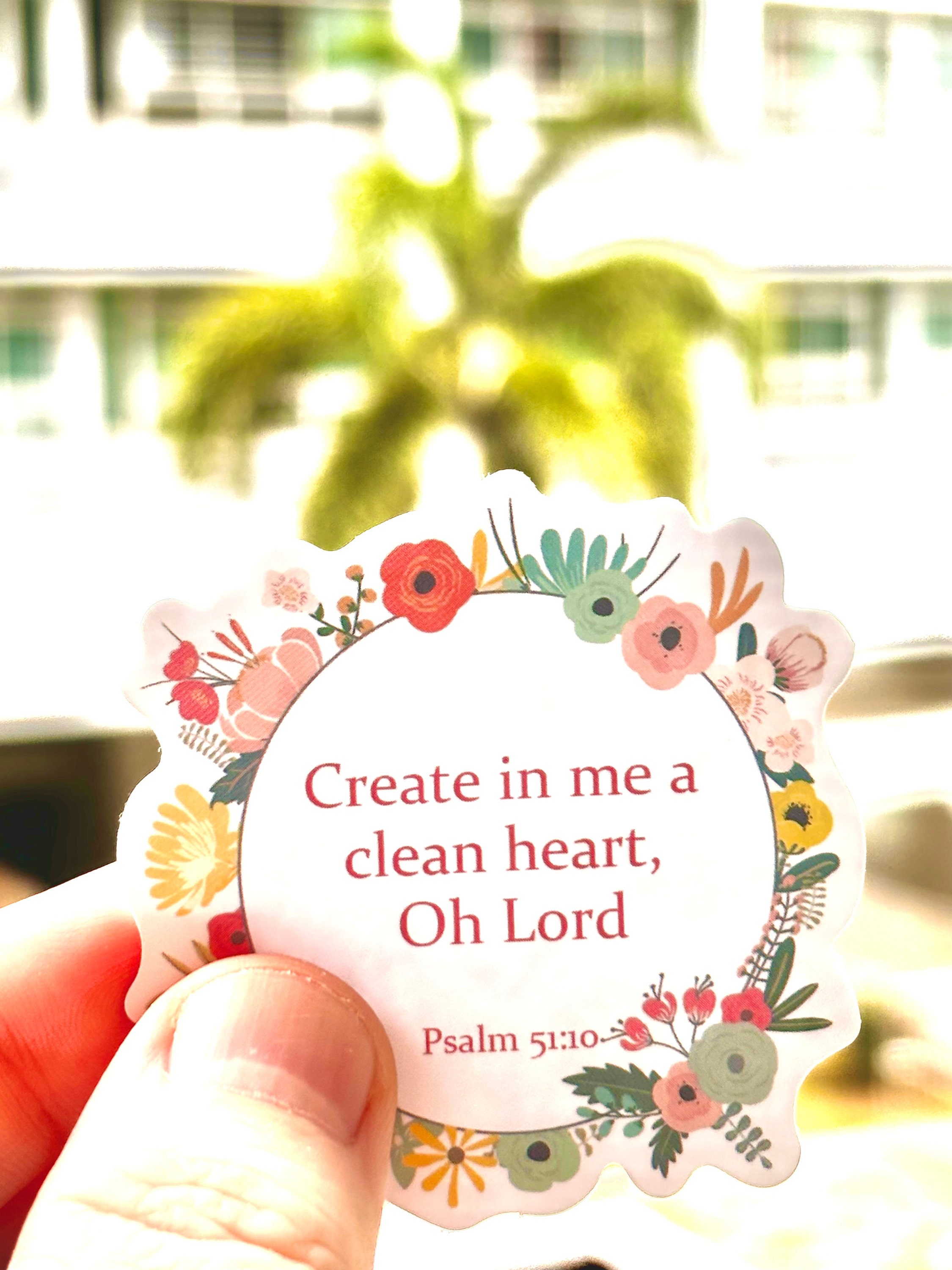 Retro Boho Bible Verse Stickers | Inspirational Christian Floral Vinyl ...