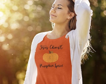 Pumpkin Spice Christian T-Shirt – Autumn Thanksgiving Women's Tee