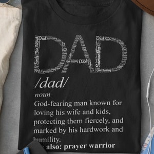 Dad Word Art Definition Customized Shirt | Gift For Dad | Personalized Father&#39;s Day Shirt | New Dad Shirt | Customized Father&#39;s Day Shirt