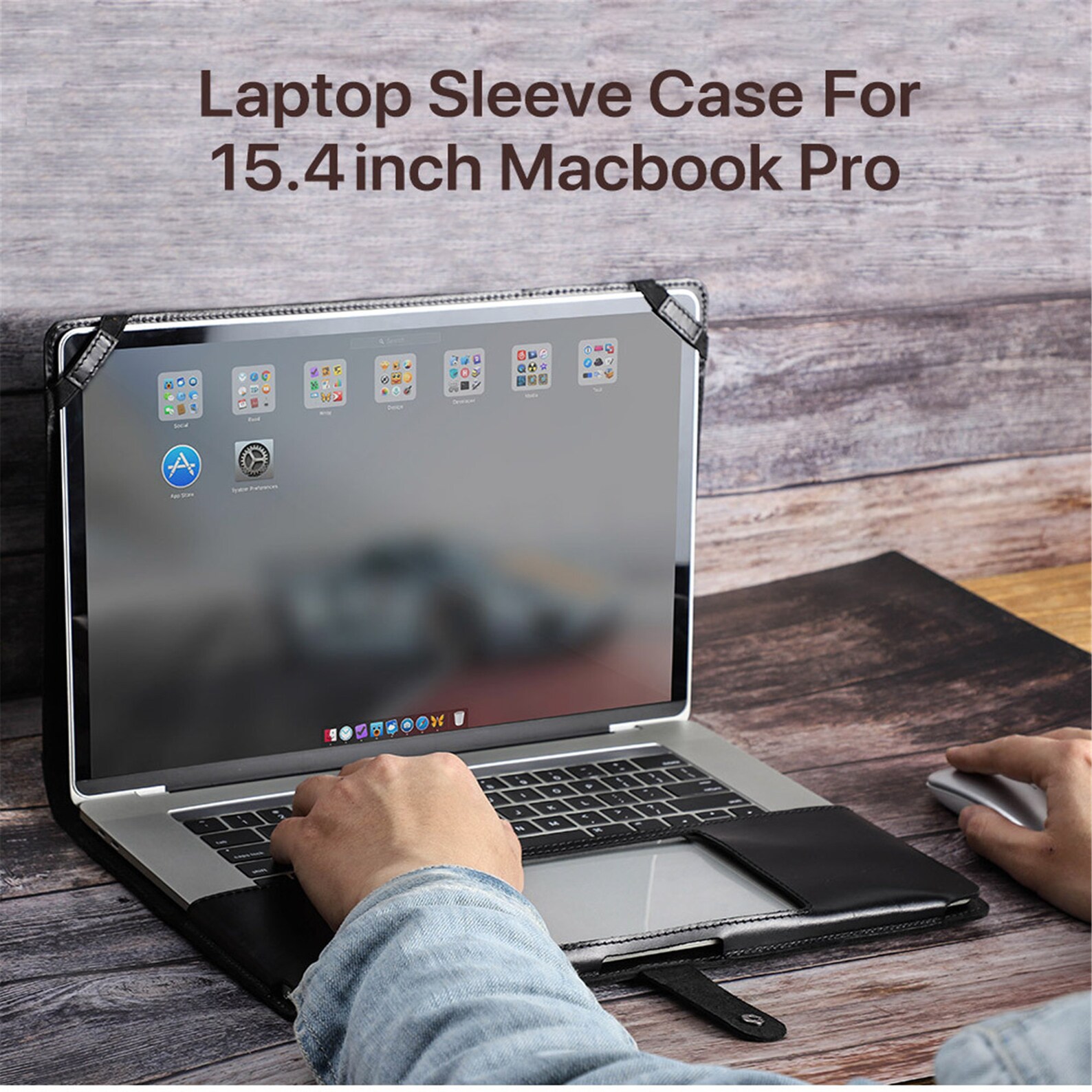 Leather Apple Laptop Case Apple Computer Case Black Apple Etsy