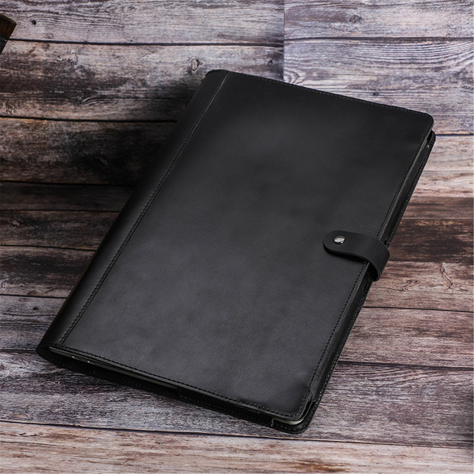 Leather Apple Laptop Case Apple Computer Case Black Apple Etsy