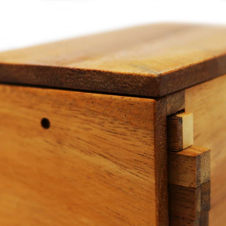 Secret Lock Box - Handmade Wooden Puzzle Box - Secret Lock Box Gift ...