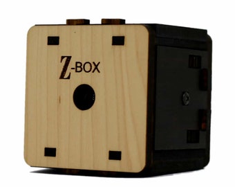 Z-Box by Constantin - Handmade Wooden Puzzle Box - Secret Lock Box - Brainteaser Logic Puzzle