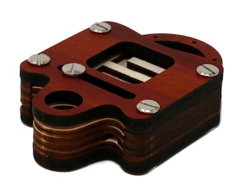 Voidlock - Wood by Constantin - Tricky 300 Move Lock Puzzle - Fun Brainteaser