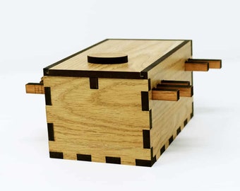 Pueblo Secret Lock Box - Gift Idea - Secret Compartment Puzzle Box