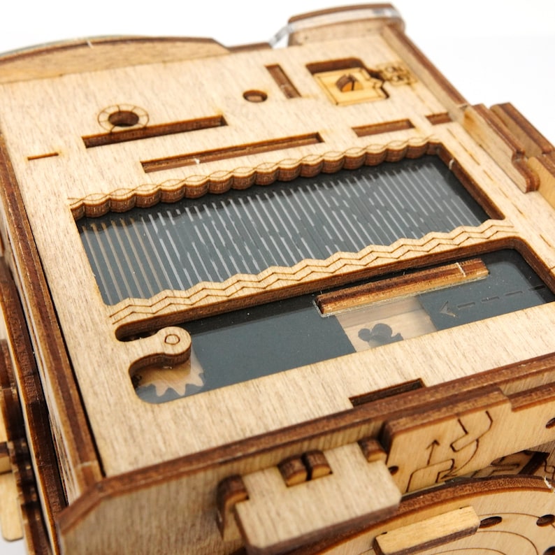 Cluebox Sherlock's Camera Puzzle Box Fun Multi Step Challenging Wooden Puzzle Box Etsy